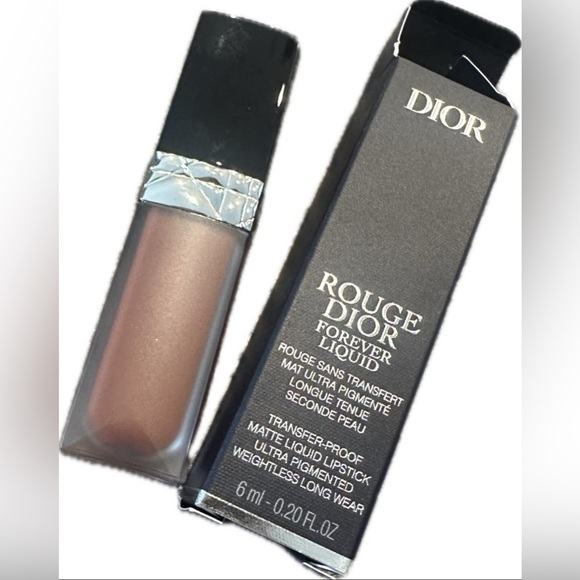 Rouge Dior FOREVER LIQUIDTransfer-proof.Math lipstick 400 FOREVER NUDE LINE 6ml - Picture 5 of 5